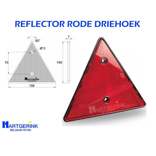 Reflector Rode Driehoek